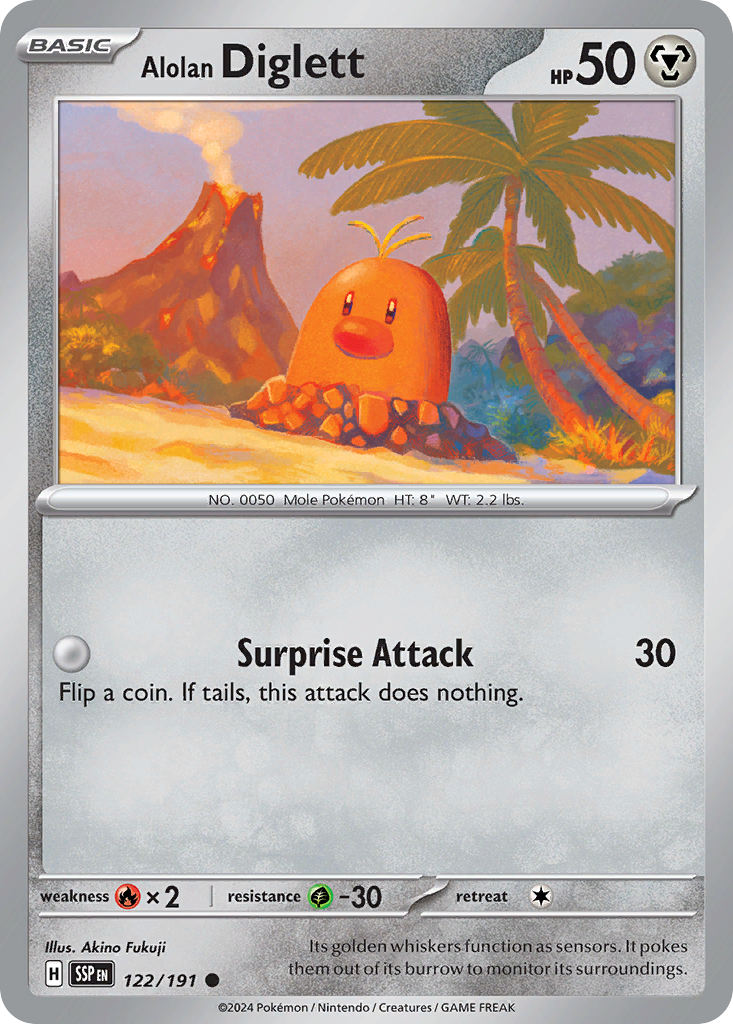 Alolan Diglett - Surging Sparks #122
