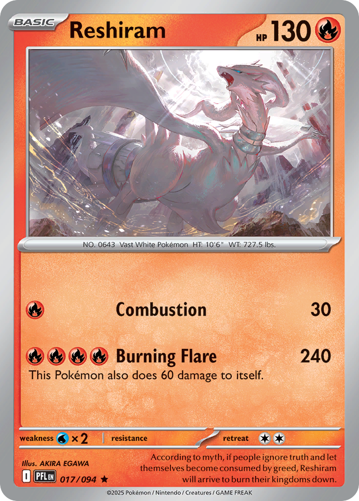 Reshiram - Phantasmal Flames #17