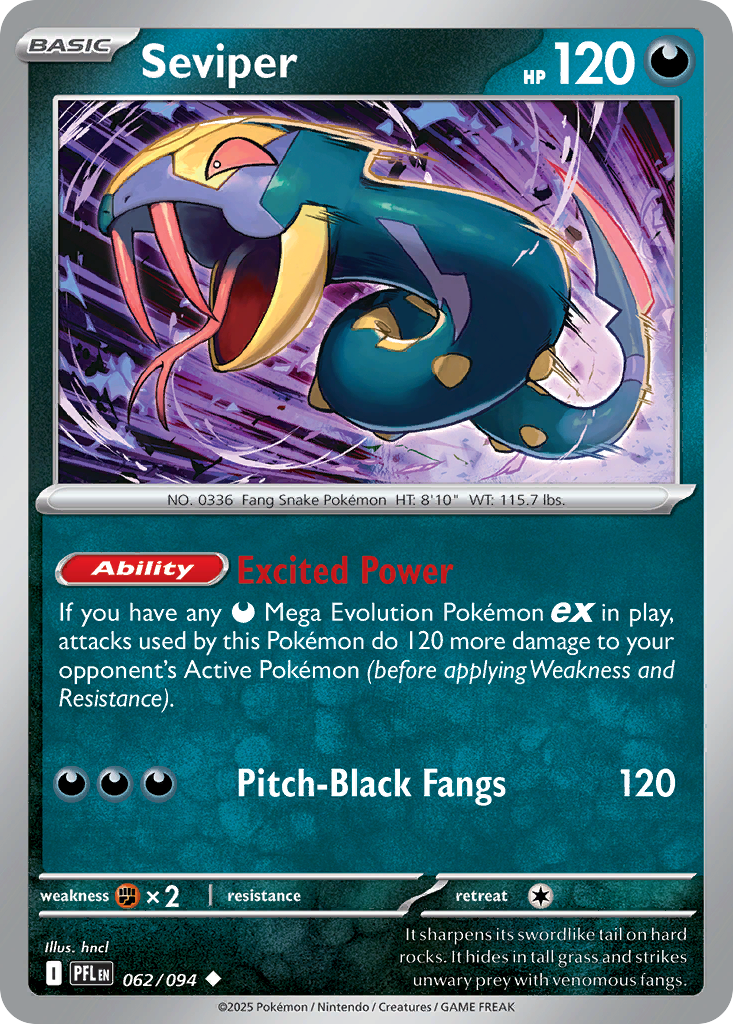 Seviper - Phantasmal Flames #62
