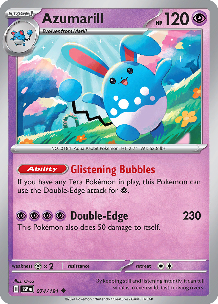 Azumarill - Surging Sparks #74