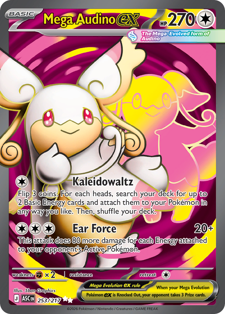 Mega Audino ex - Ascended Heroes #253
