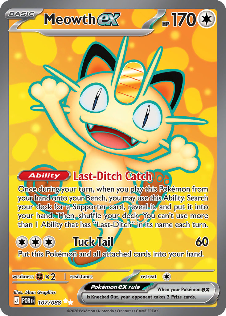 Meowth ex - Perfect Order #107