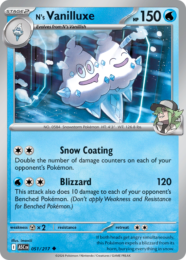 N's Vanilluxe - Ascended Heroes #51