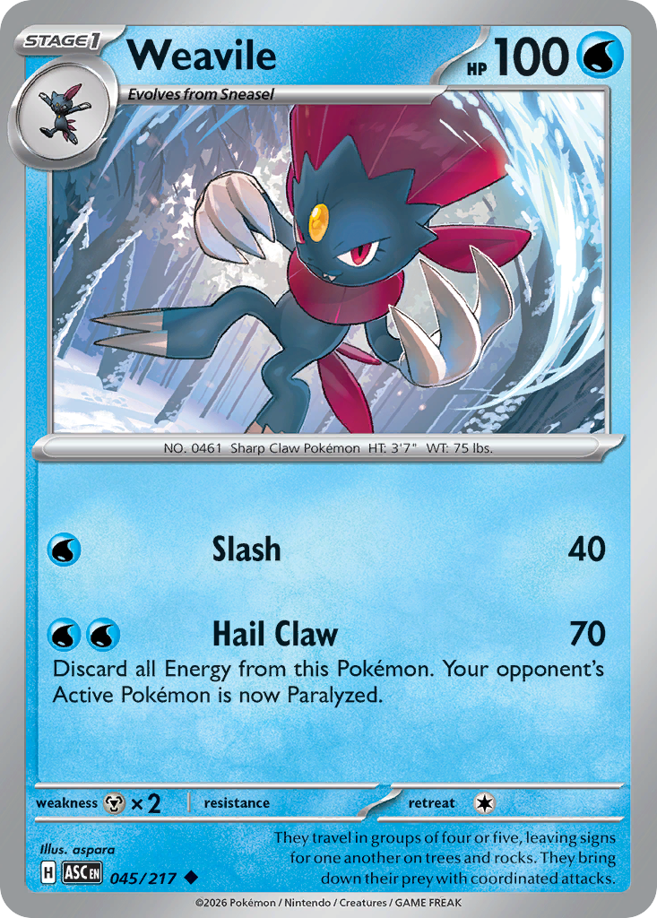 Weavile - Ascended Heroes #45