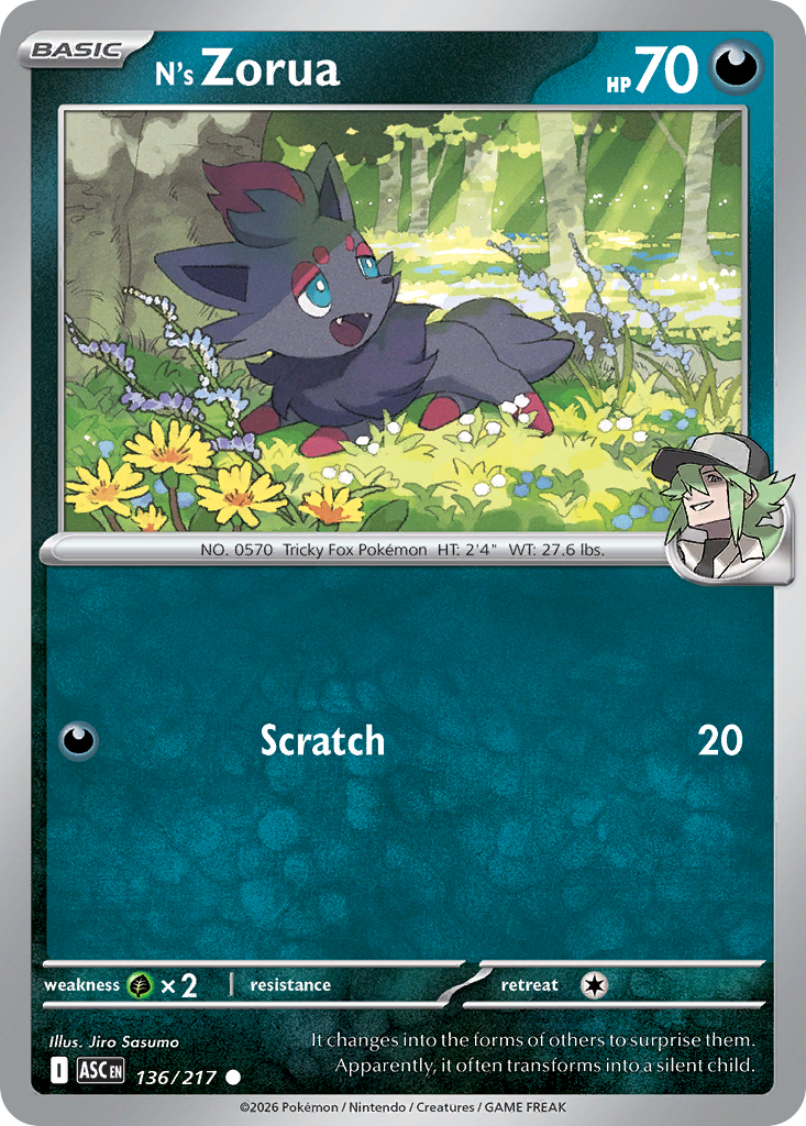 N's Zorua - Ascended Heroes #136