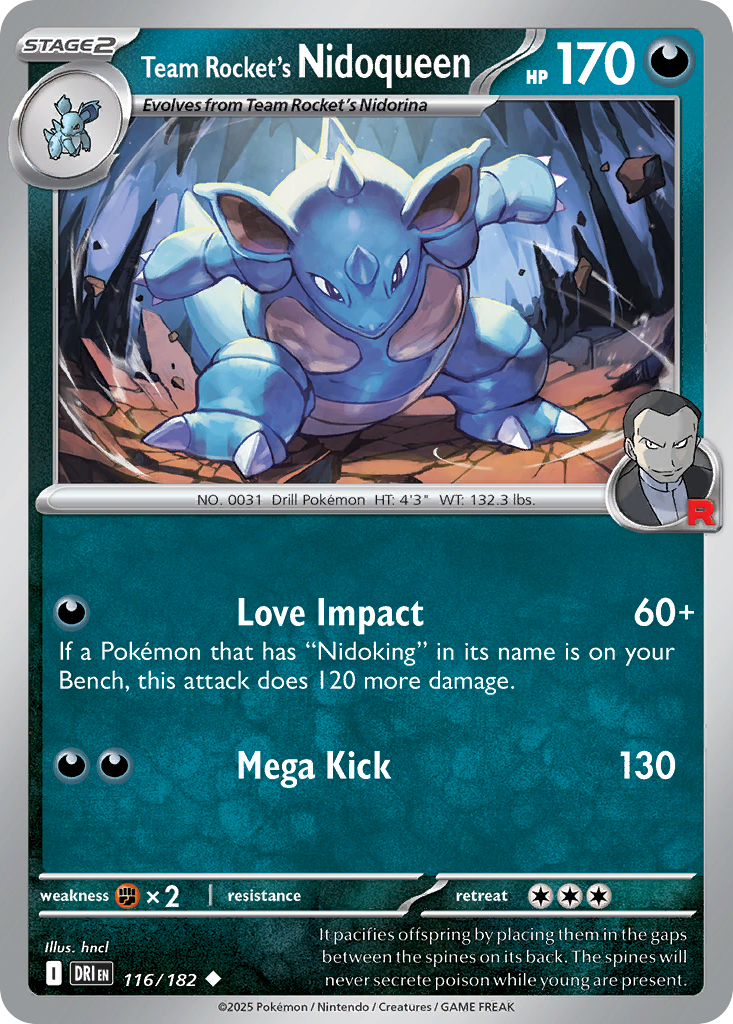 Team Rocket's Nidoqueen - Destined Rivals #116