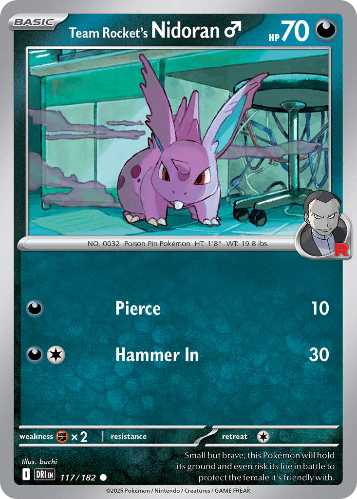 Team Rocket's Nidoran♂ - Destined Rivals #117