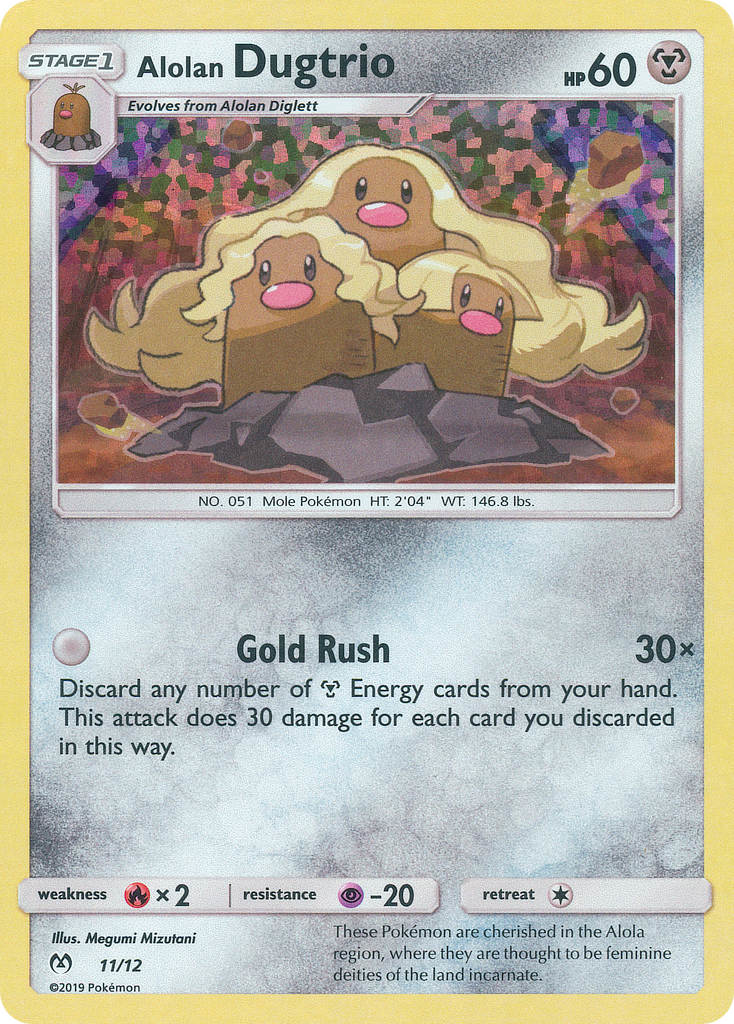 Alolan Dugtrio - McDonald's Collection 2019 #11