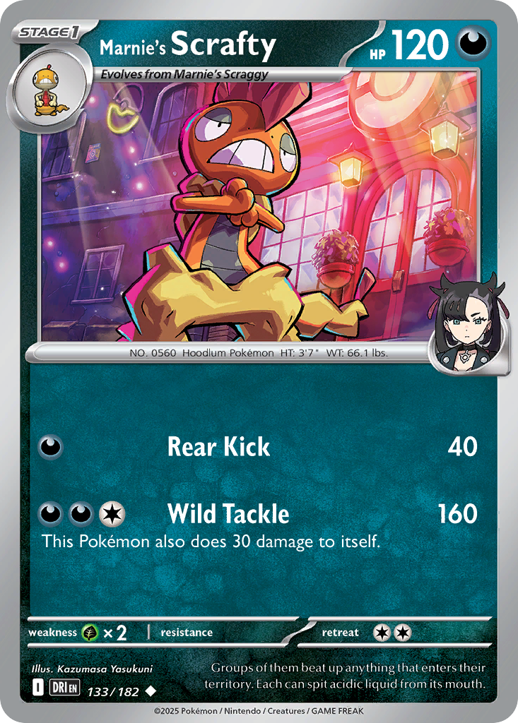 Marnie's Scrafty - Destined Rivals #133