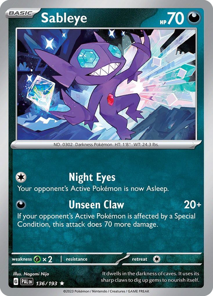 Sableye - Paldea Evolved #136