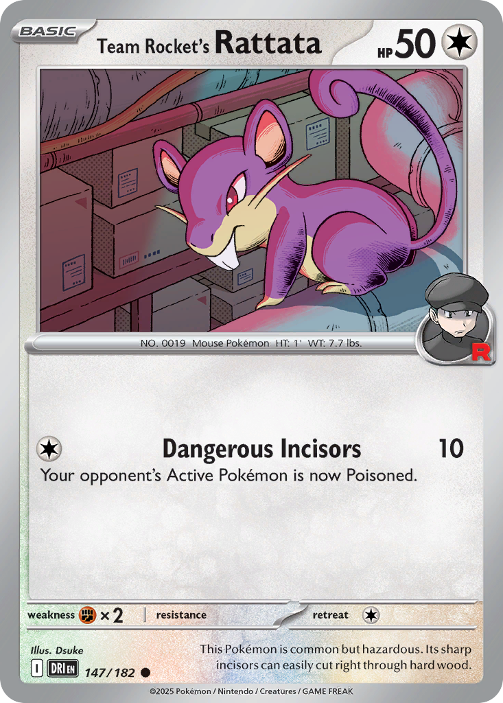 Team Rocket's Rattata - Destined Rivals #147