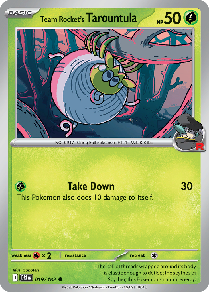 Team Rocket's Tarountula - Destined Rivals #19