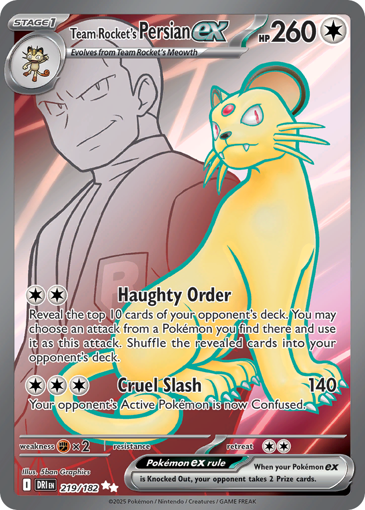 Team Rocket's Persian ex - Destined Rivals #219
