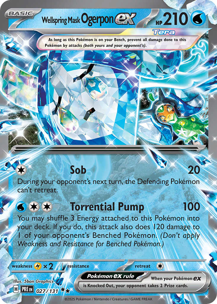Wellspring Mask Ogerpon ex - Prismatic Evolutions #27