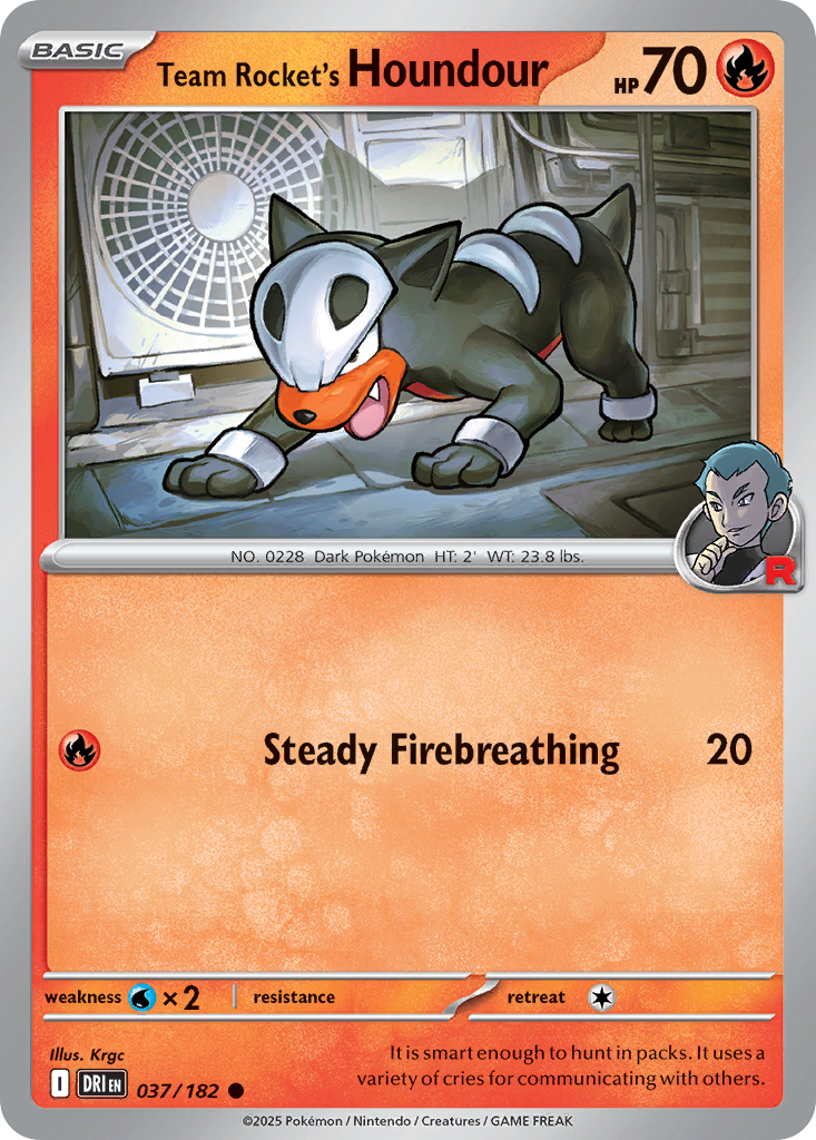 Team Rocket's Houndour - Destined Rivals #37