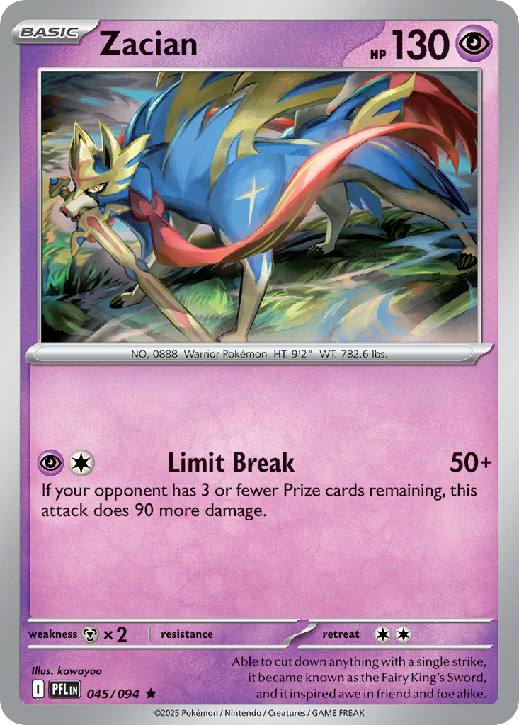 Zacian - Phantasmal Flames #45