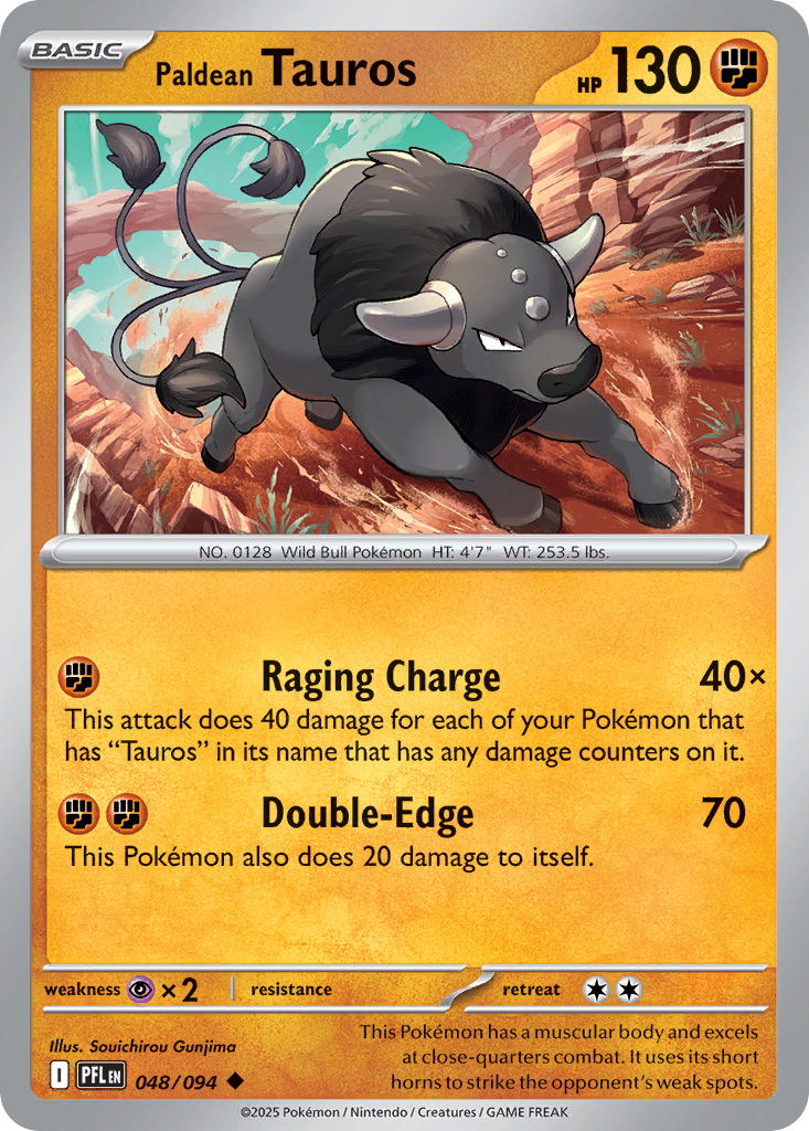 Paldean Tauros - Phantasmal Flames #48