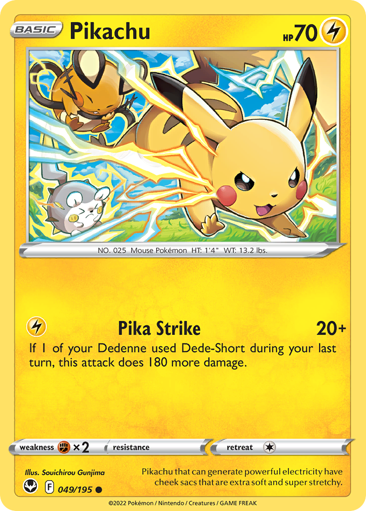 Pikachu - Silver Tempest #49