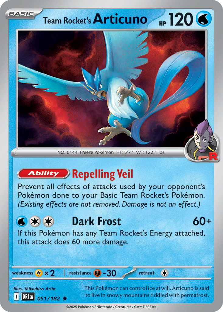 Team Rocket's Articuno - Destined Rivals #51