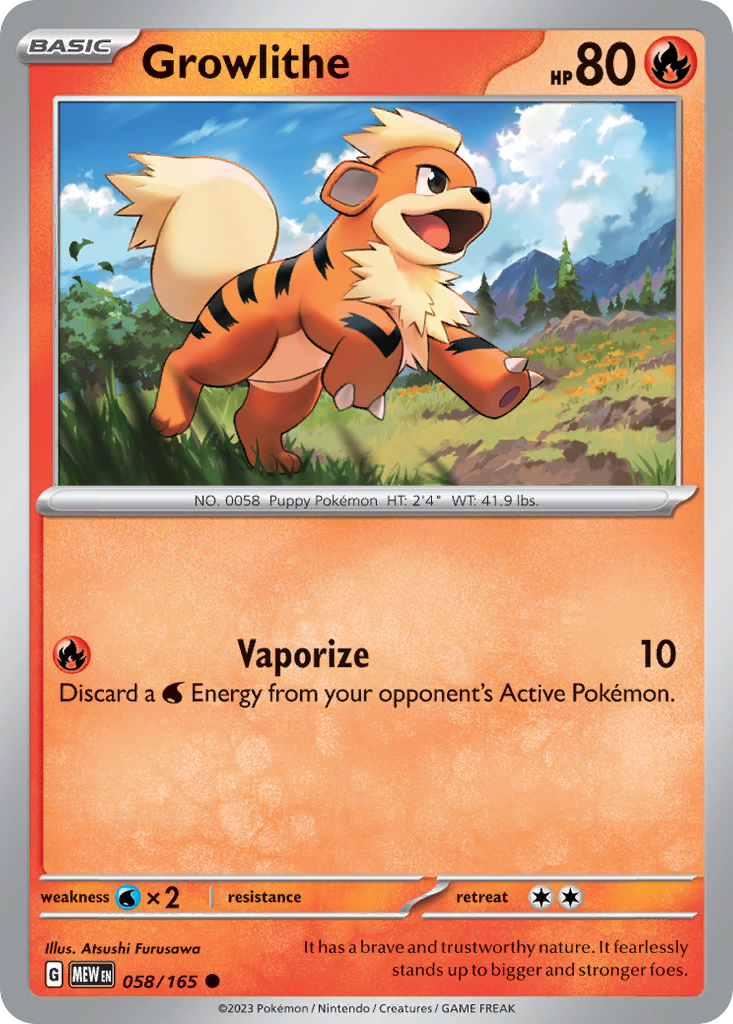 Growlithe - 151 #58