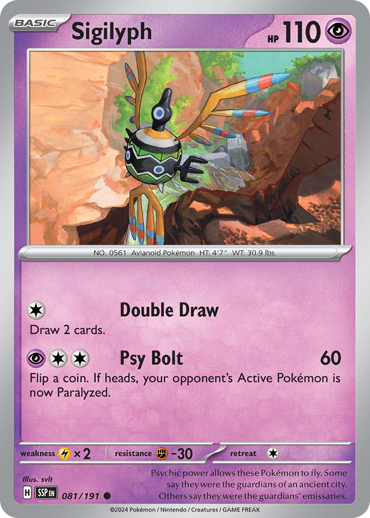Sigilyph - Surging Sparks #81