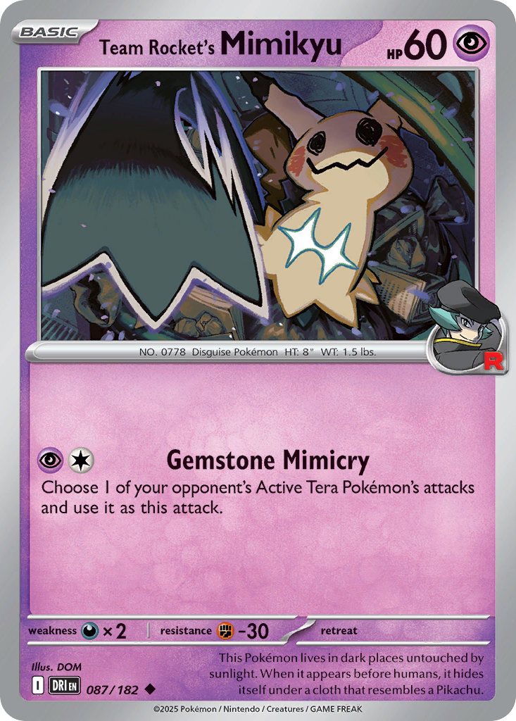 Team Rocket's Mimikyu - Destined Rivals #87