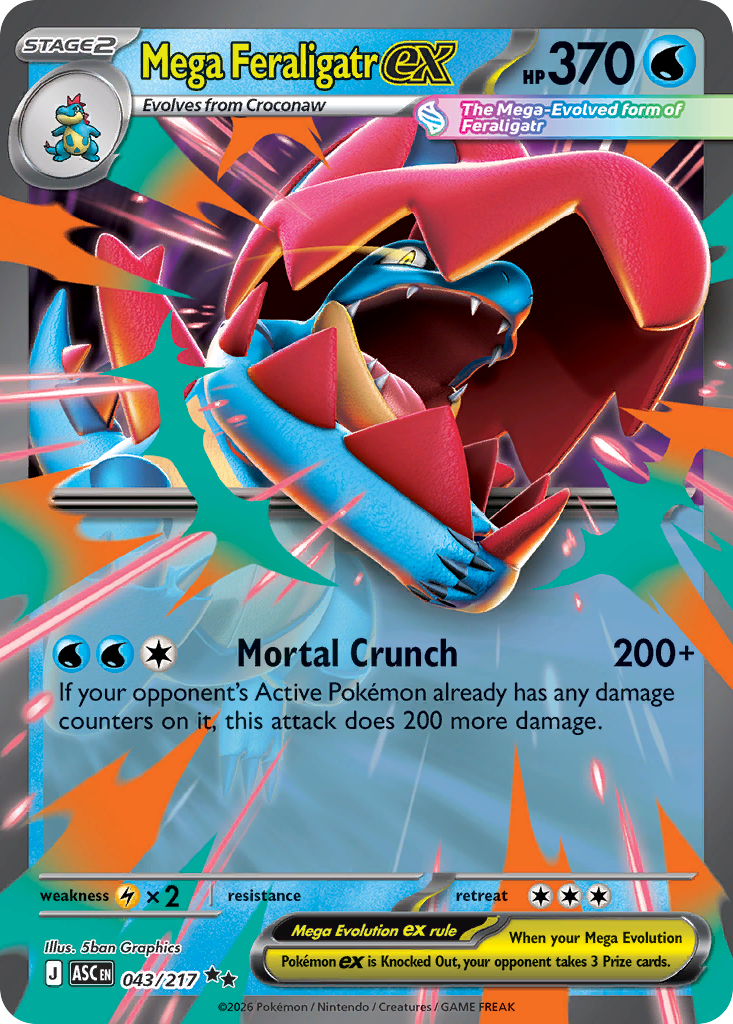 Mega Feraligatr ex - Ascended Heroes #43