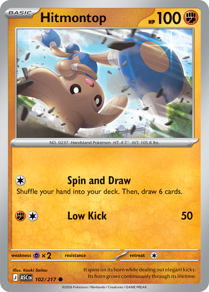 Hitmontop - Ascended Heroes #102