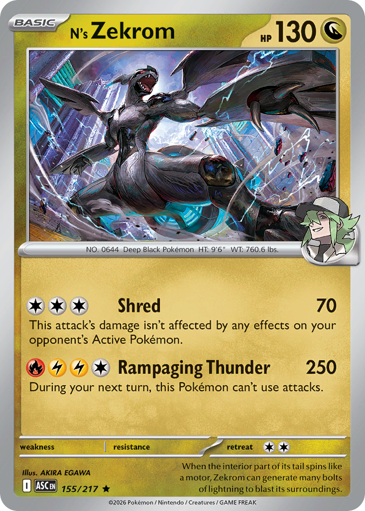N's Zekrom - Ascended Heroes #155