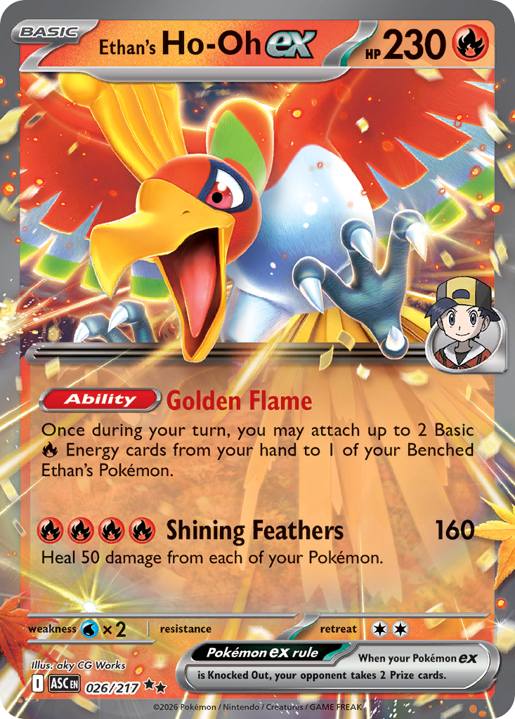Ethan's Ho-Oh ex - Ascended Heroes #26